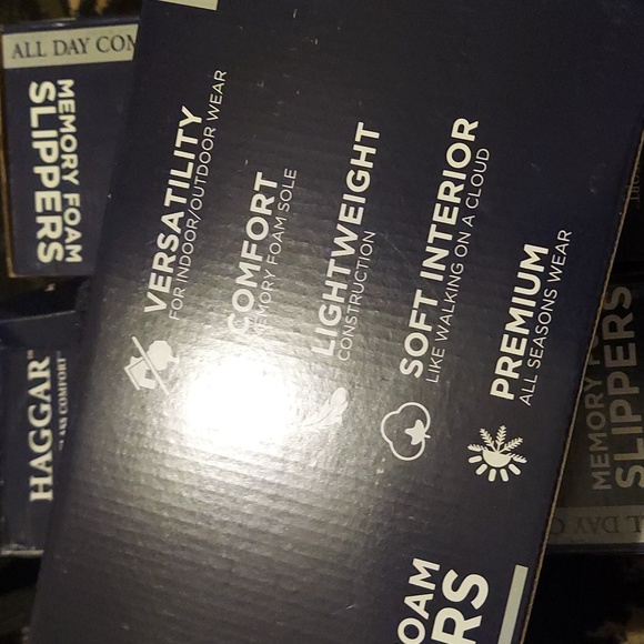 Haggar Men's Microsuede Trim Bumper Felt Clogs - CHARCOAL - Picture 4 of 4